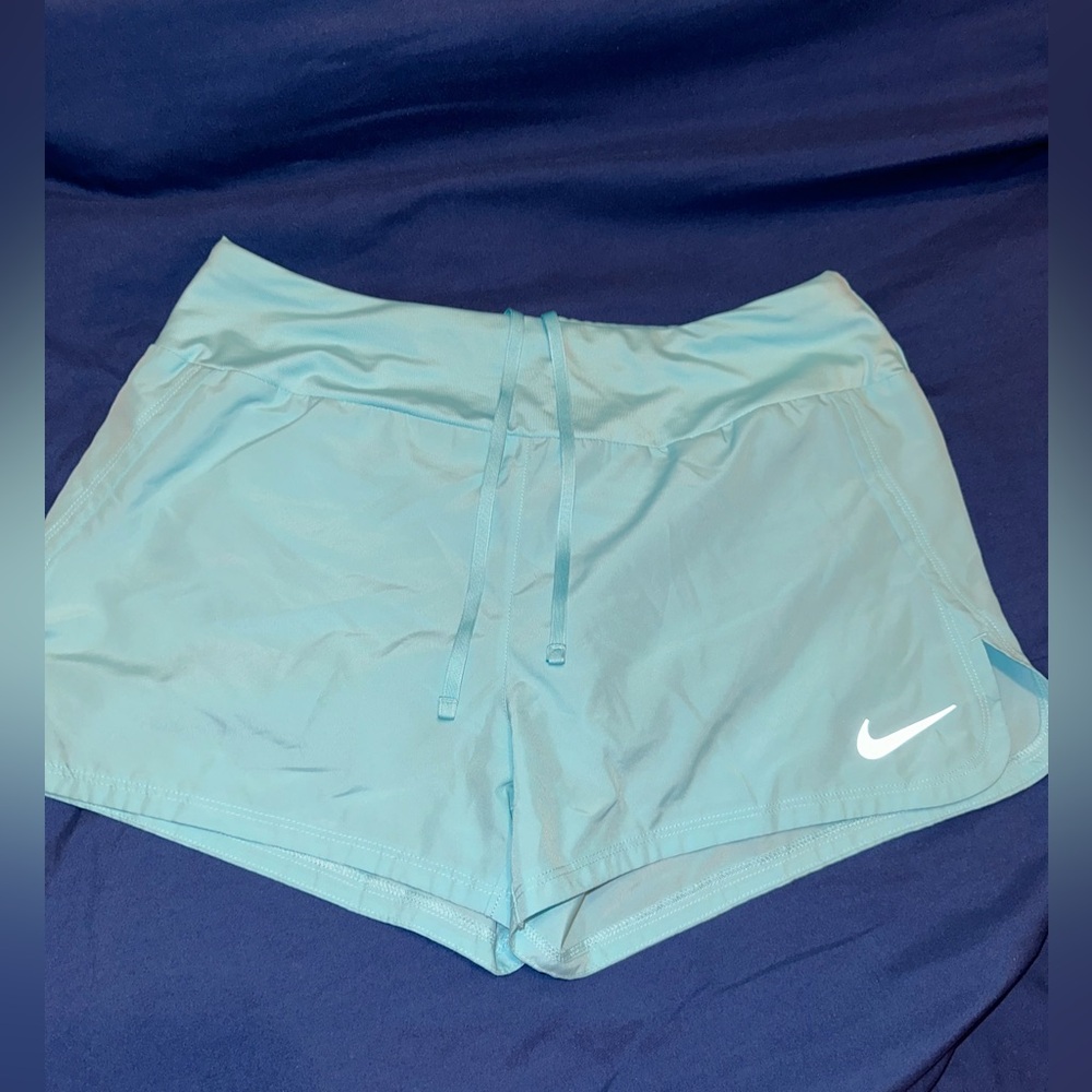 Blue Nike shorts